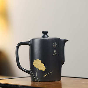 宜兴原矿九龄君子兰紫砂壶纯全手工手绘 出尘泡茶壶家用功夫茶具