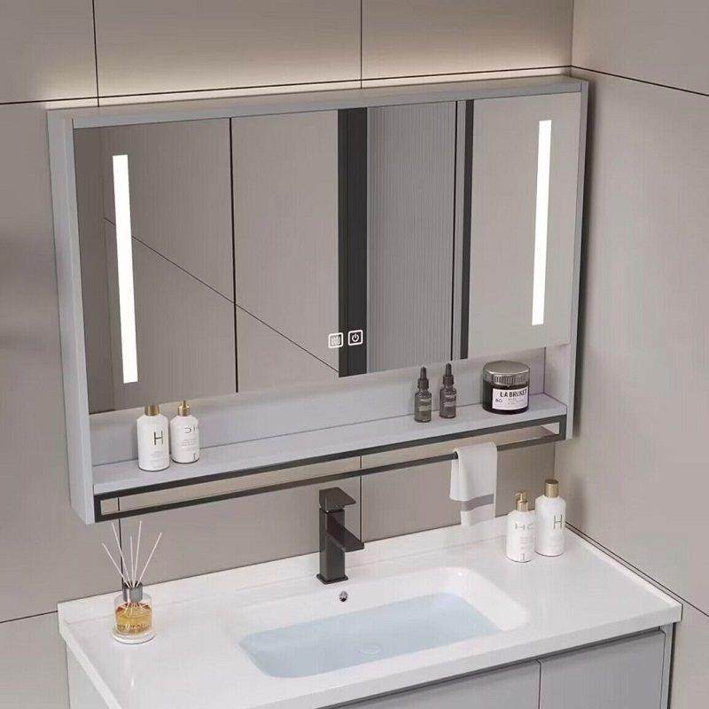 镜柜智能浴室单独挂墙除雾灯光卫生间收纳镜子实木带置物架梳妆镜,家装主材,浴室镜柜,淘宝优惠券,粉丝福利购,淘宝优惠卷