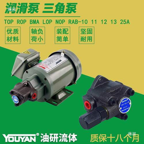 BMA三角泵LOP摆线泵ROP润滑泵NOP油泵TOP-10A电机装置11A 12A 13A