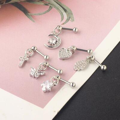 Stainless Steel Dangle Helix Piercing Earrings Conch Pierc T