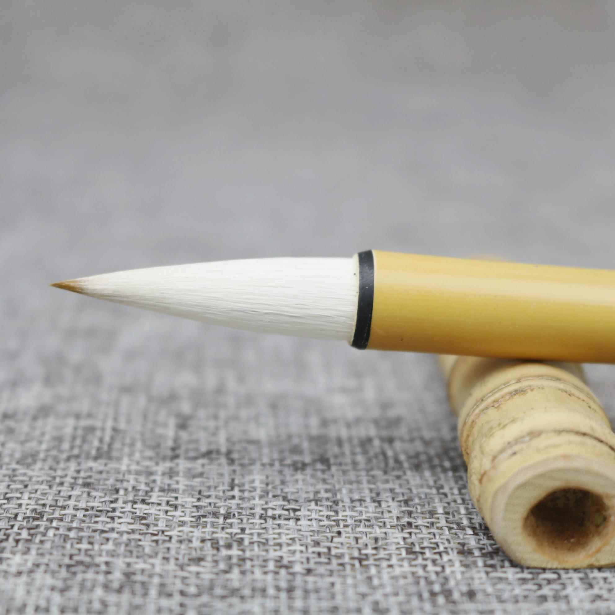 高档书墨竹堂笔笔庄青墨 狼兼毫毛羊笔行书楷书 短锋毛隶魏碑花鸟