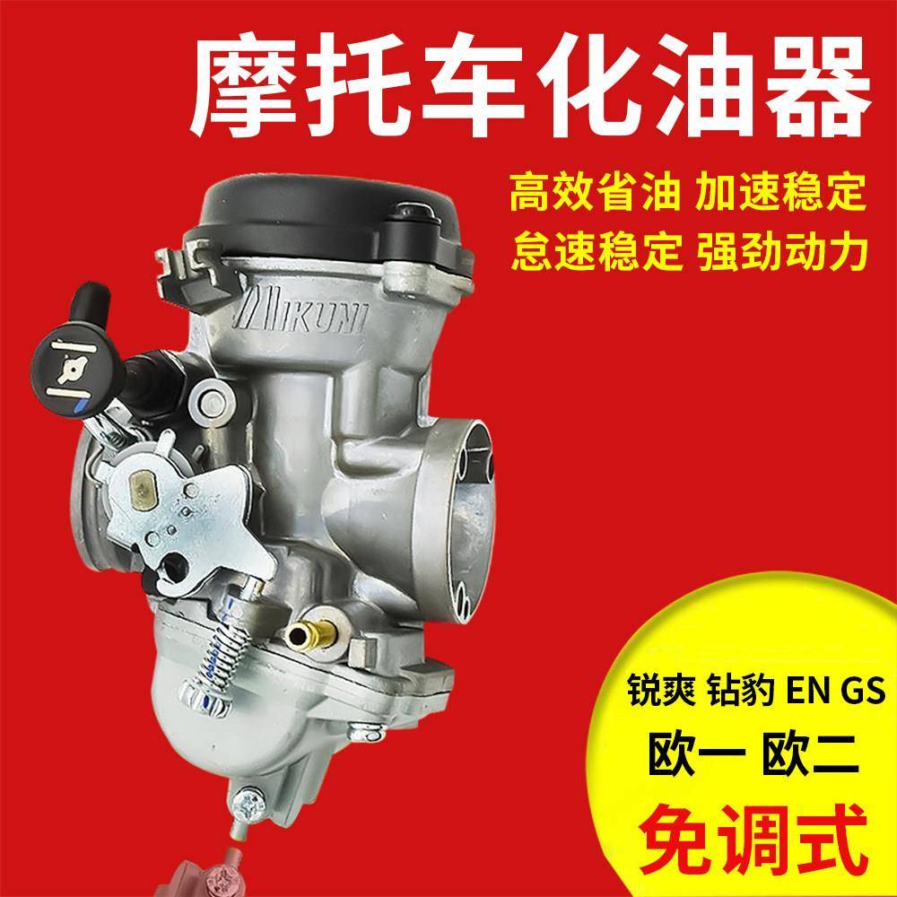 摩托车钻豹HJ125K-2锐爽EN125-A2A3AGX125GS125化油器省油配件
