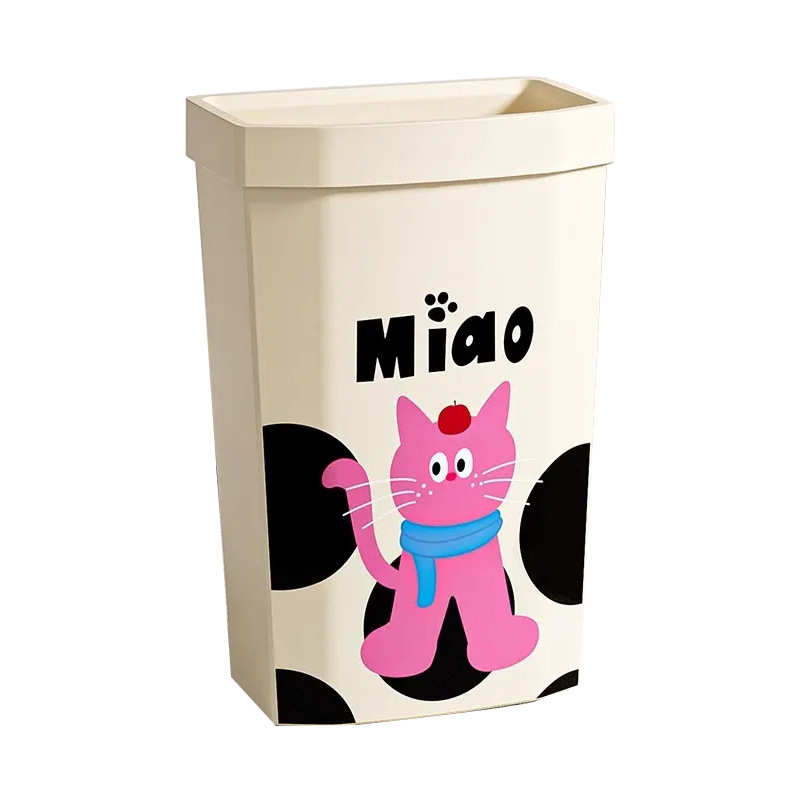 家用高颜值网红垃圾桶卧室客厅厨房超大容量垃圾篓卫生间夹缝纸篓