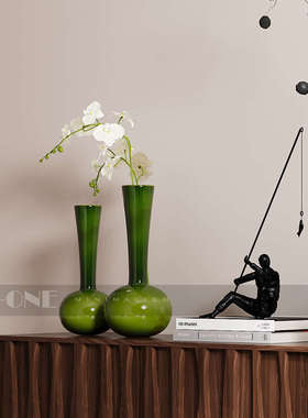 艺贝子新中式样板间中古风软装饰品侘寂风民宿艺术玄关组合搭配