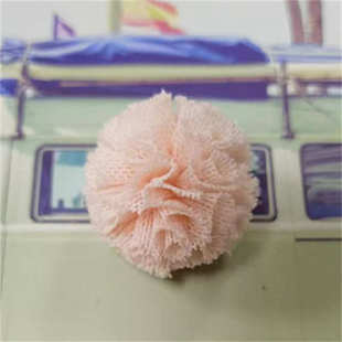 彩色球diy弹力帽手工饰品蕾丝工厂毛配件源头纱单色球鞋网服毛绒