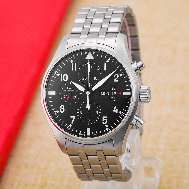 硬汉款[9.8新]IWC万国表飞行员系列精钢自动机械43MM男表IW377704