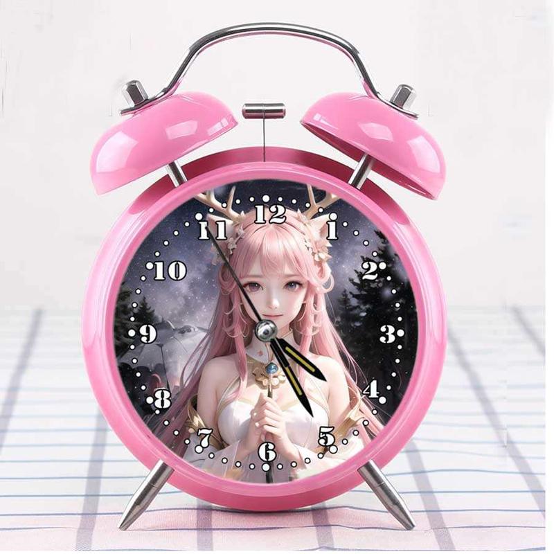 声音闹钟儿童女孩充电叫醒机械闹铃小学生用起床神道