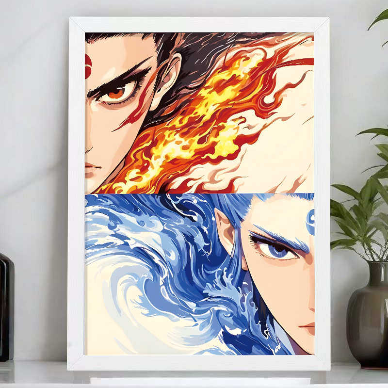 哪吒魔童闹海钻石贴画儿童手工diy材料包点钻粘贴画30*40 40*50,居家布艺,十字绣套件,淘宝优惠券,粉丝福利购,淘宝优惠卷