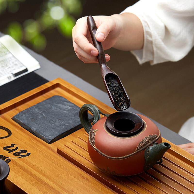 道六君子整套套装茶桶实茶木qt025-99木功夫茶具配件黑檀茶针夹茶