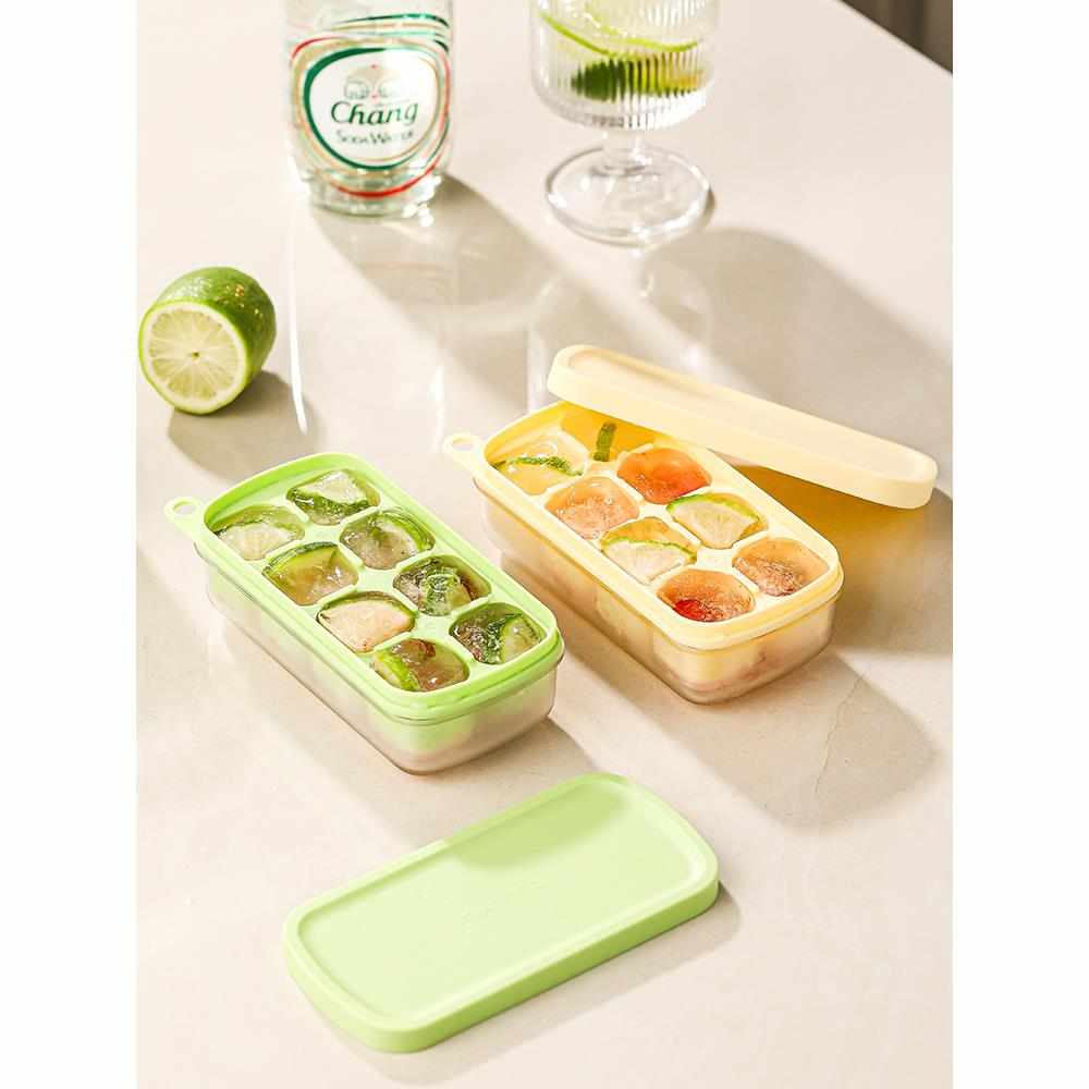 冰格模具带盖储冰小冰格制冰盒制冰冻冰块婴儿浓汤宝辅食食品级