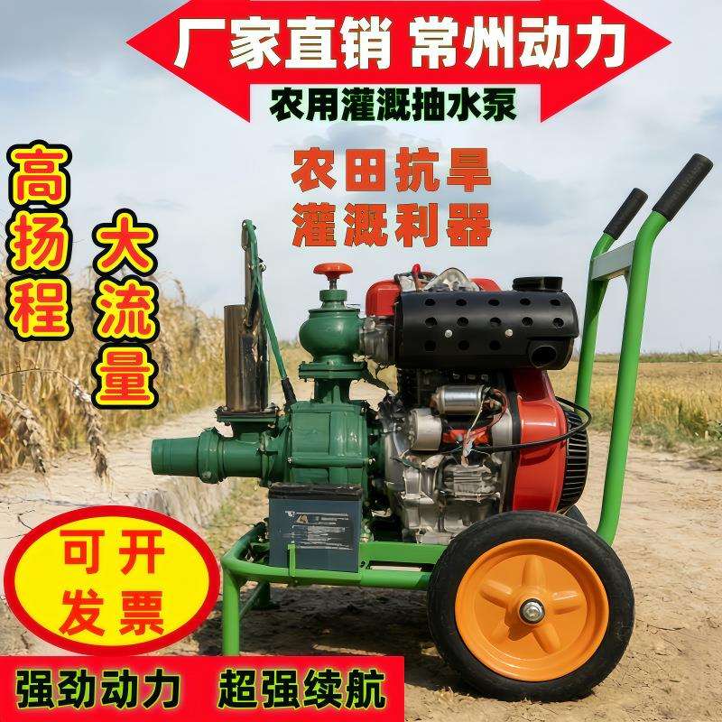 高扬程柴油农田灌溉浇地农用喷灌抽水机应急防汛抗旱大吸力抽水泵