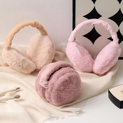 Unisex Plush Earmuffs| Foldable Winter Ear Warmers|
