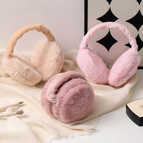 Unisex Plush Earmuffs| Foldable Winter Ear Warmers|