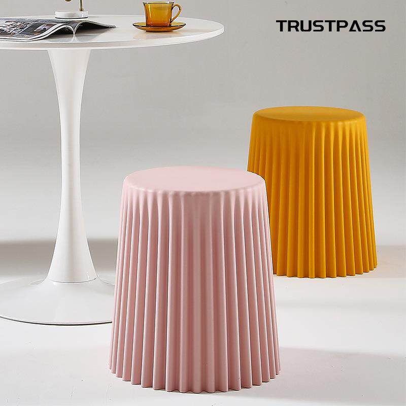 塑料凳子塑料方凳圆凳子简约凳子成人加厚方凳网红折叠凳收纳凳子