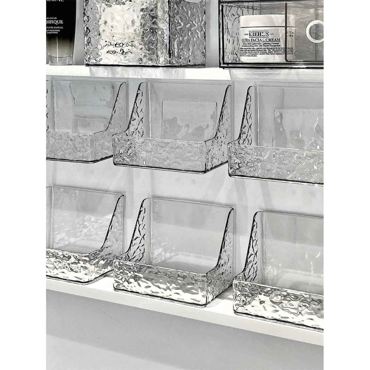 卫生间镜柜收纳盒分层隔板收纳架神器浴室柜内亚克力化妆品置物架