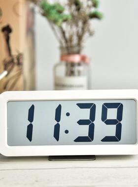 时大号桌面钟可挂式钟多段调闹节音量闹钟IHO音乐铃声静音钟