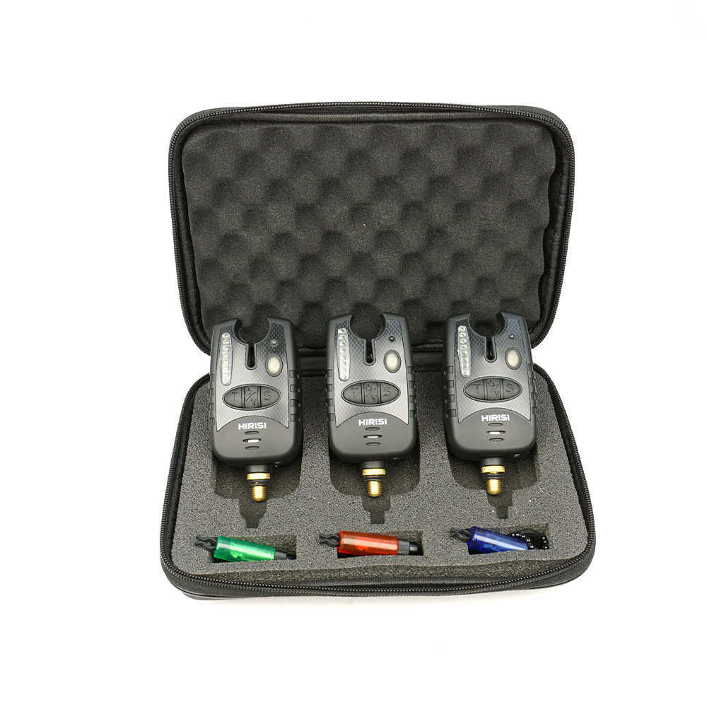 海瑞思HIRISI 欧式鲤鱼钓库钓三种报警器带三色摇摆器组合套装