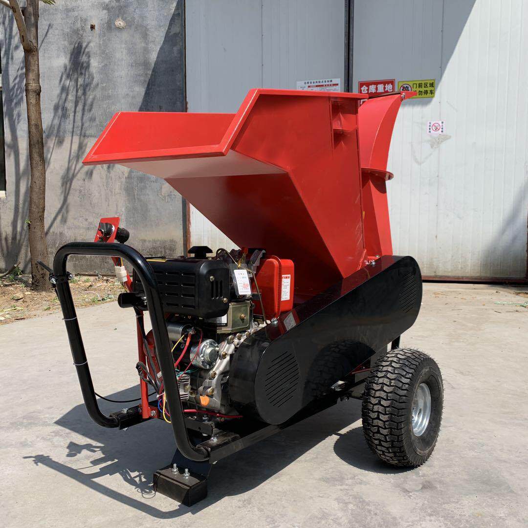 小型家用多功能碎枝机园林果园绿化树枝粉碎机卧式碎木机