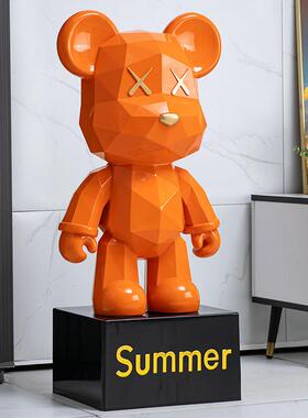 新款暴力熊存钱罐客厅装饰品家居电视柜卡通大型落地摆件乔迁礼物