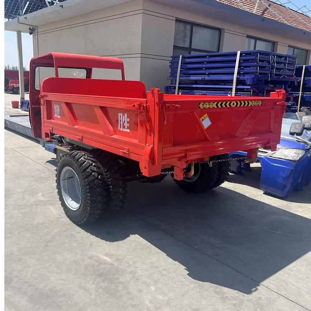diesel tricycle 简易棚三轮车 后四轮工程车 柴油18马力三