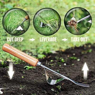 Stainless Steel Manual Weeder Garden Outdoor Hand Weeding To