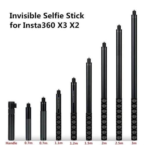 Invisible Selfie Stick for Insta360 X3 X2 Selfie Stick Time