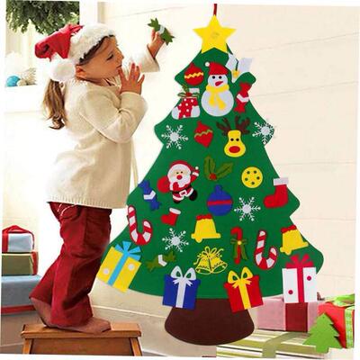 DIY Felt Christmas Tree Merry Christmas Decorations For Home