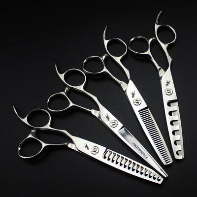 高档 440C 左手 美发剪刀 理发剪 平剪 刘海剪牙剪左撇子专用