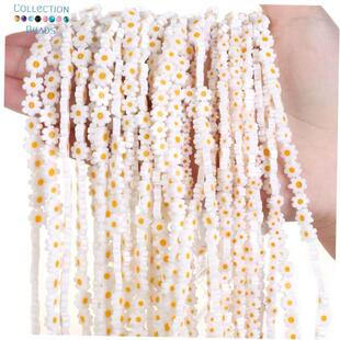 6mm Beads Loose Flat Spacer Glass Lampwork Flower Round