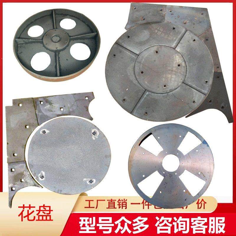 抛丸机配件履带机花盘PL100端盘3210 326端盘东源抛丸机耐磨铸件图片