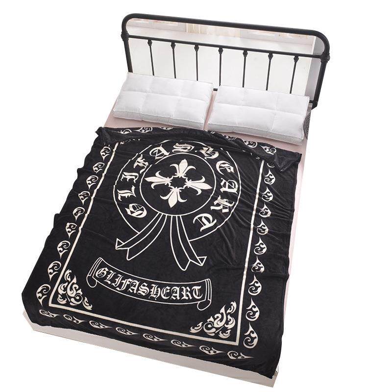 直销新款9ZRT个性潮流法兰绒空调毯旅行被沙发午睡毛毯加厚休闲毯