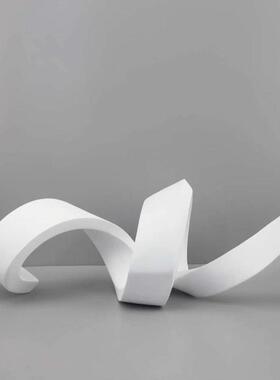 代简约几何飘带树脂摆件客厅玄关酒店视柜样1151板房现家形居装电