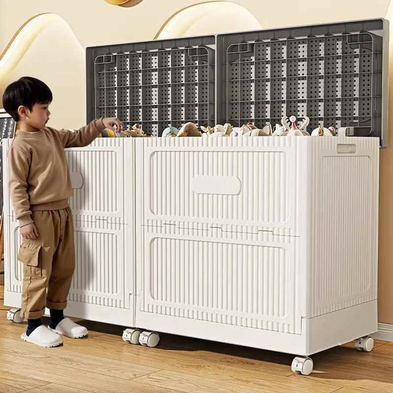 卧室床头柜客厅收纳柜柜衣箱无霸置616子物柜储物柜翻盖家用巨折
