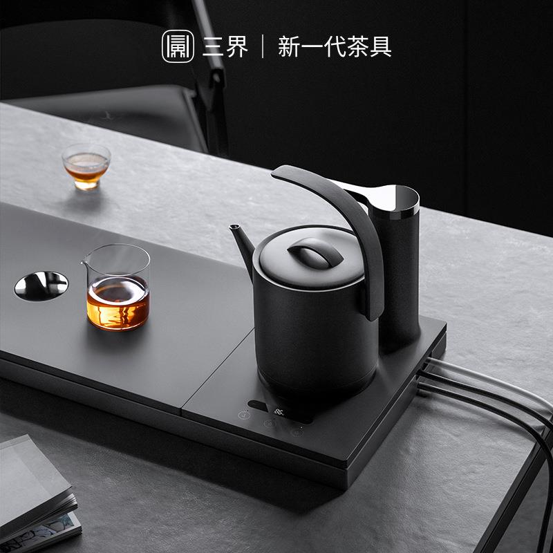 三界Q2-D电热水壶不锈钢自动上水烧水壶可调温保温二合一煮水壶