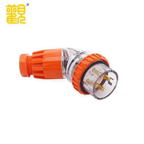 大观56PA圆形防水弯插头IP66防尘防水工业户外作业专用弯插头防雨