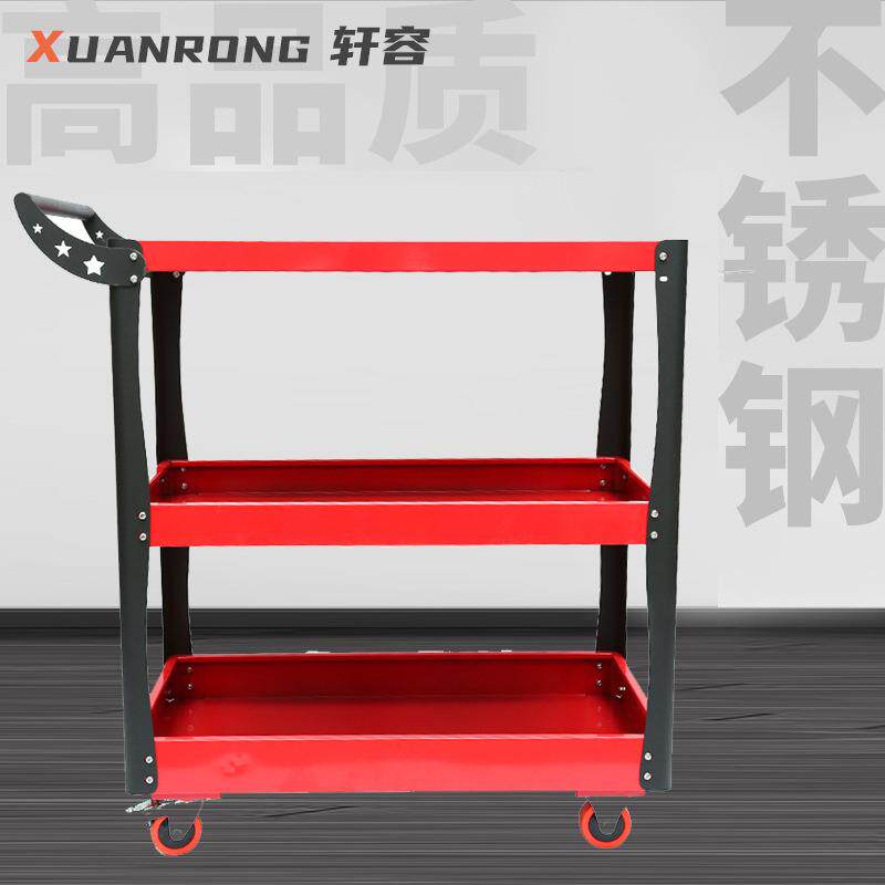 厂家静音脚轮多层金属工具车移动收纳置物架运输周转物料手推车