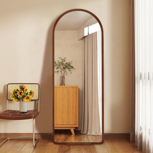 复古风全身镜家用落地穿衣镜子女生卧室试衣镜壁挂式 网红高清镜子