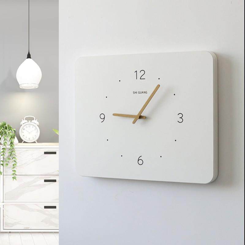 北欧风电表箱装饰画 画带钟表竖款时钟空气开 关电闸配电箱遮挡免