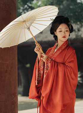 油纸伞战国袍道具女汉服旗袍舞蹈伞国风中式摄影写真演出纯白色伞