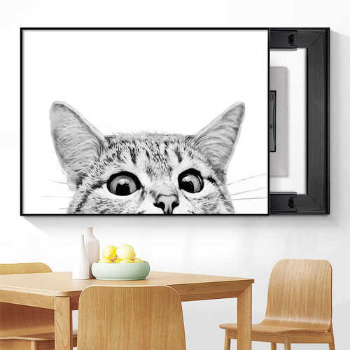 可爱物装饰画挂画箱箱清新小新款餐厅小动箱遮挡空开配电简约电表