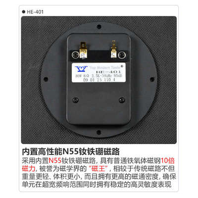 TMT进口振膜HiFi发烧级气动式家用高音喇叭蜂巢振膜扬声器HE-401