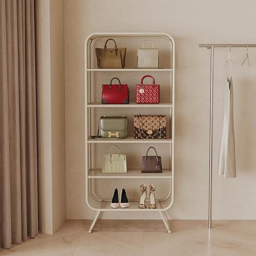 服装店鞋子包包展示架落地男女装店货架橱窗陈列道具多层置物架