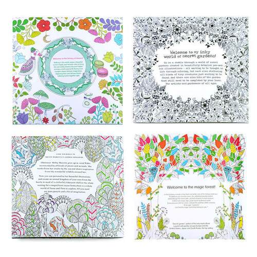 Small sized coloring book decompression adult