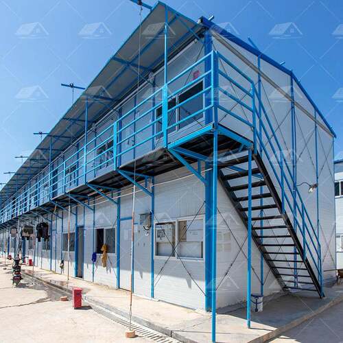 工人板房宿舍K式活动板房活动房集成房屋防火岩棉板住人集装箱房