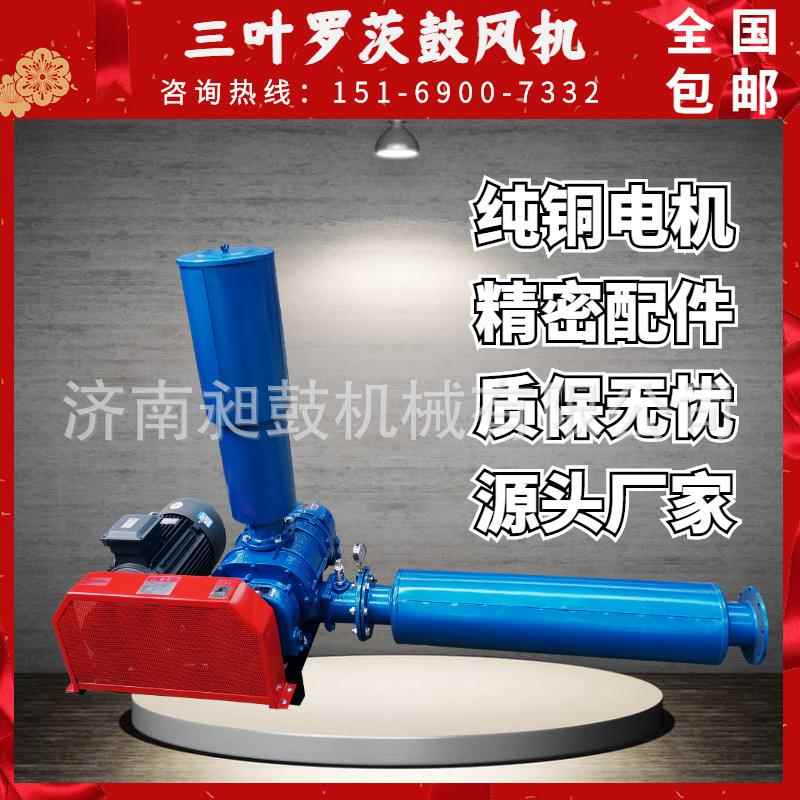 罗茨风机鱼塘养殖曝气增氧机气力输送大功率正负高压 三叶罗茨风