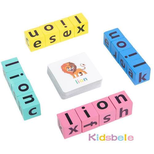 Montessori Letter Spelling Block Fun Games For Kids
