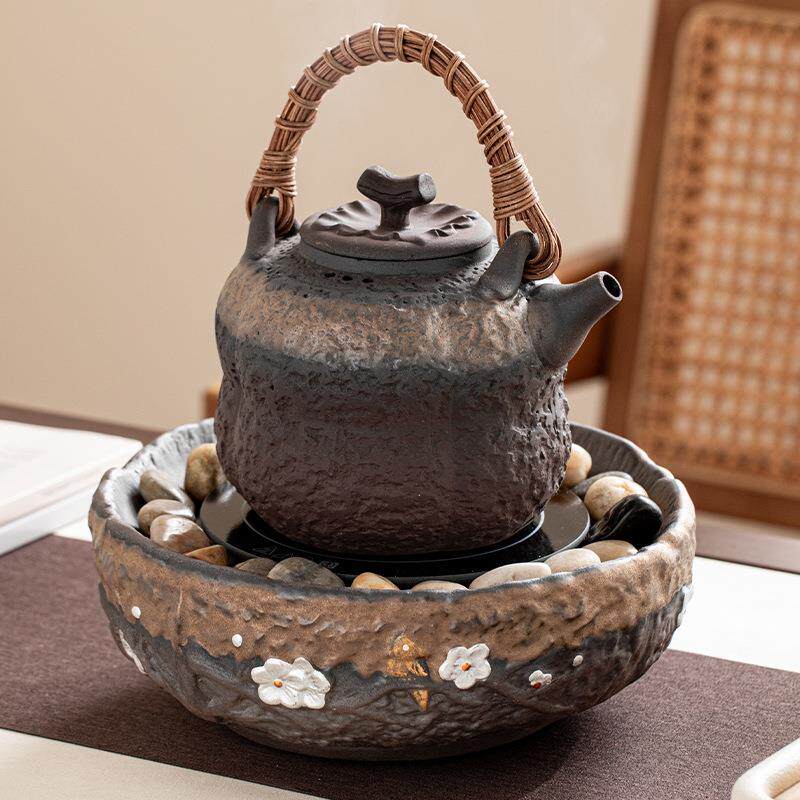 陶瓷复古粗养陶煮炉电陶炉XTT复古电炉丝中式生煮茶器茶蒸器茶提
