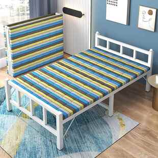 折叠硬床单人床简成济易午休床人儿985童家用卧室板出租屋经型木