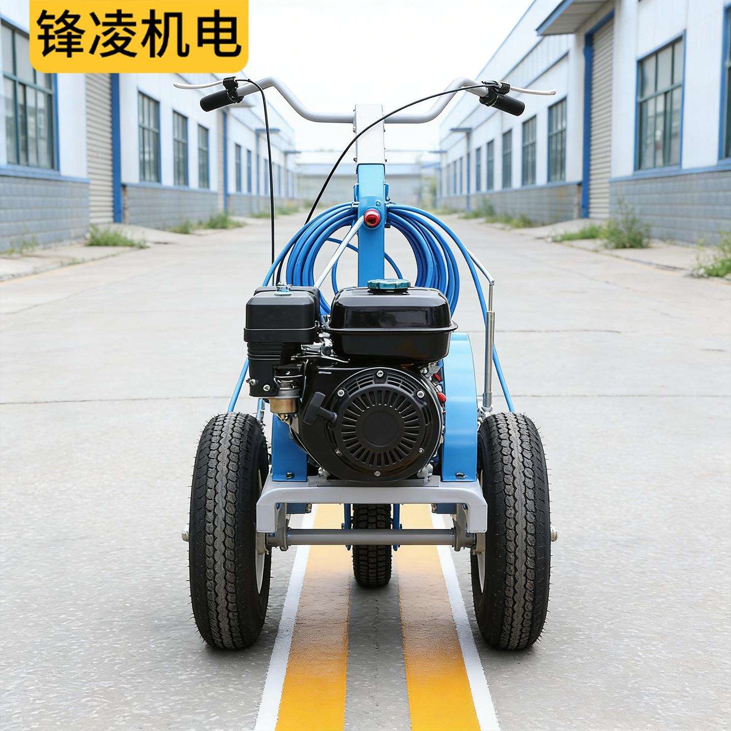 道路冷喷划线机位电动冷喷机公路停车位油漆标线喷涂机马路划线车