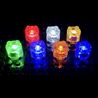 5pcs 2x2 dot LED Light Up Colorful Accessories Classic Brick